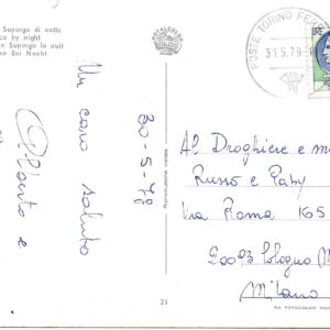 TORINO - La Basilica di Superga di Notte - 30/05/78