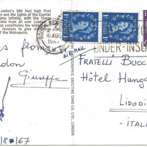 LONDRA - Post Office Tower - 10/08/67