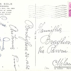 BORDIGHERA - Villa Sole - 24/10/62