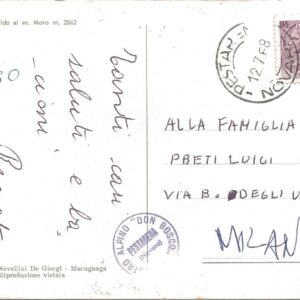 MACUGNAGA - Lago Smeraldo al M. Moro - 12/07/68