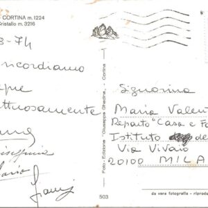CORTINA - Verso il Monte Cristallo - 19/08/74