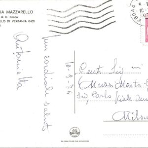 ZOVERALLO DI VERBANIA - Casa Maria Mazzarello - 10/09/74