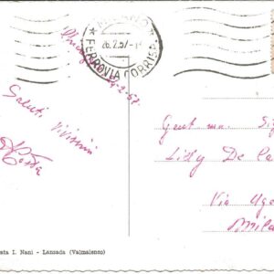 LANZADA - Gruppo del Bernina dal Monumento degli Alpini - 26/02/57
