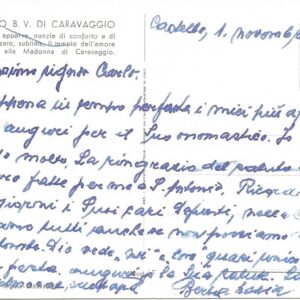 CARAVAGGIO - Ricordo del Santuario - 01/11/71