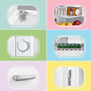 COMFEE' RCD50WH1RT(E) 47L Frigorifero tavolo mono porta, design Retrò, controllo temperatura regolabile, adatto per casa, ufficio e altre applicazioni domestiche | Colore bianco [Classe di efficienza energetica F]