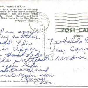 BRIDGEPORT - Mono Village Resort - 13/08/65