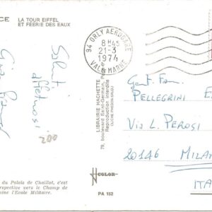 PARIGI - La Torre Eiffel e le Fontane delle Fate - 21/03/74